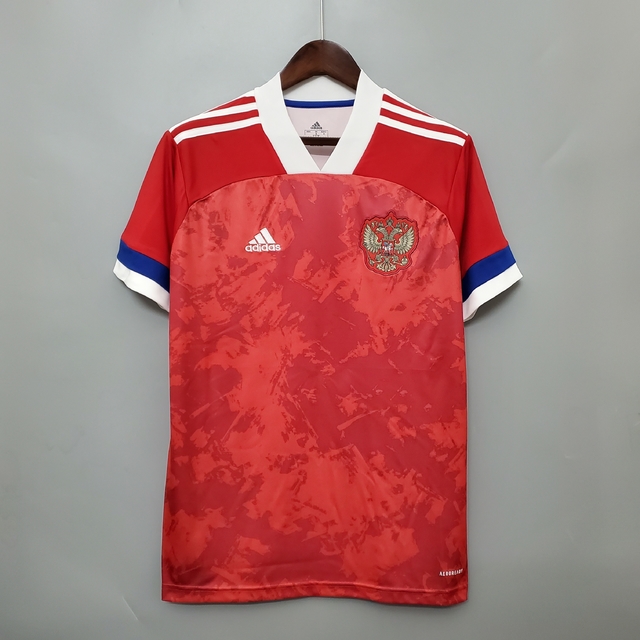 Camisa Rússia Home 20/21 - Torcedor/Masculino - Vermelho e Azul - Adidas