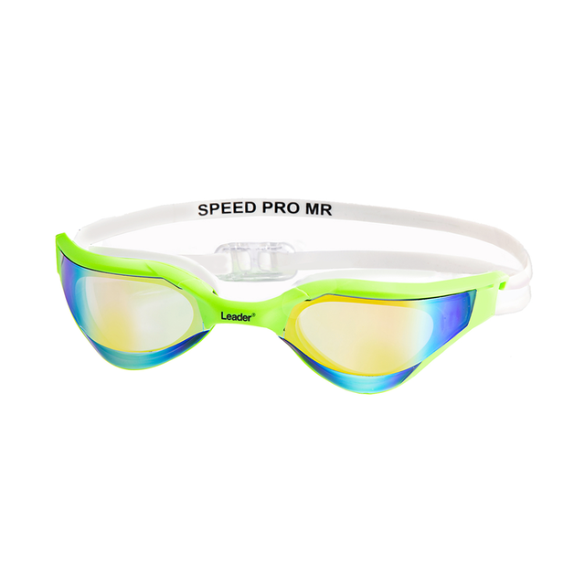 Óculos para Natação Speed Pro Mirror - Verde - Leader do Brasil