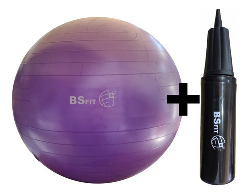 Pelota Esferodinamia De 85 Cm + Inflador Fit Gym Ball Pilates Yoga