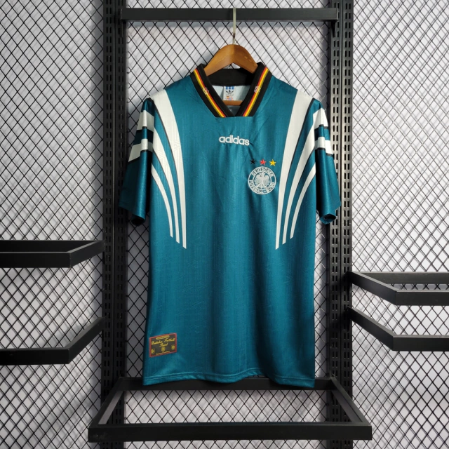 Camisa Retrô Alemanha 1998 Adidas - Azul