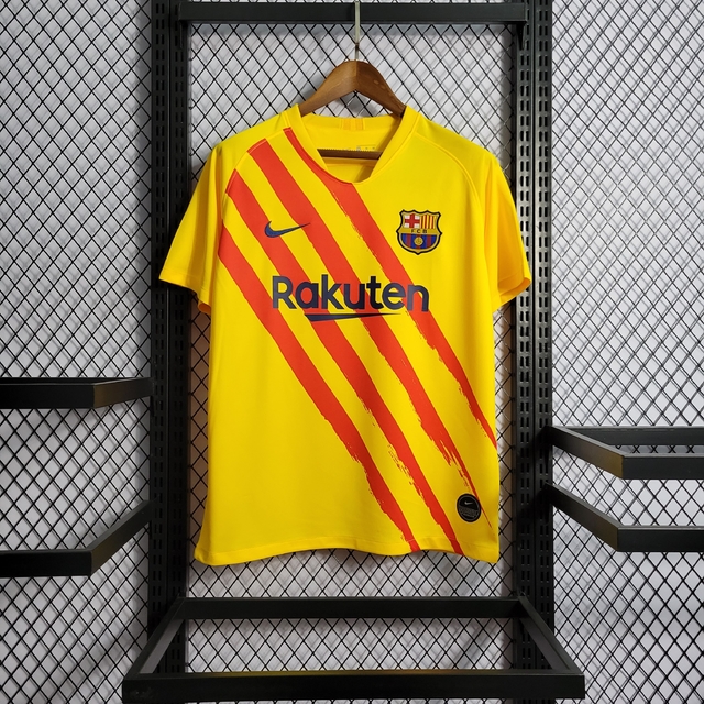 Camisa Retrô Barcelona 19/20 Nike - Amarelo