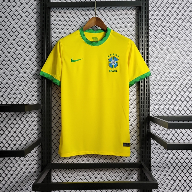 Camisa Seleção Brasil Home 20/21 s/n° Torcedor Nike Masculina - Amarela
