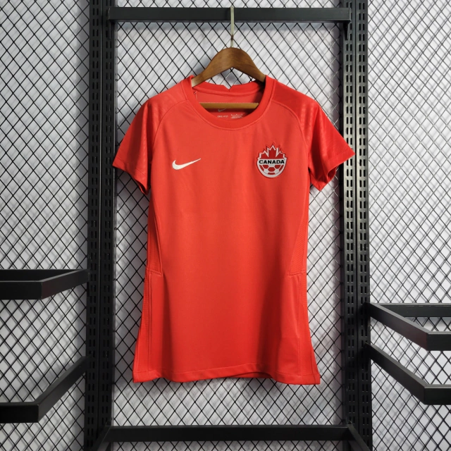 Camisa Canadá Home 2022 s/n° Torcedor Nike Feminina - Vermelho