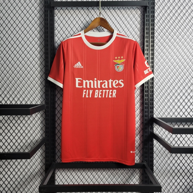 Camisa Benfica Home 22/23 s/n° Adidas Masculina - Vermelho