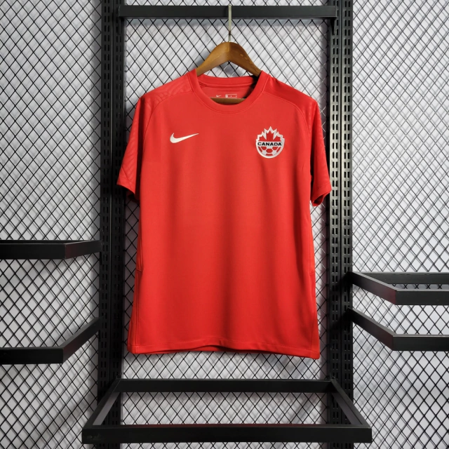 Camisa Canadá Home 2022 s/n° Torcedor Masculina - Vermelho