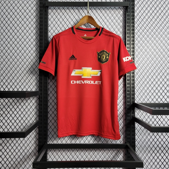 Camisa Retrô Manchester United 19/20 Home Nike - Vermelho+Preto