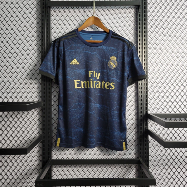 Camisa Retrô Real Madrid 19/20 Away Adidas - Azul