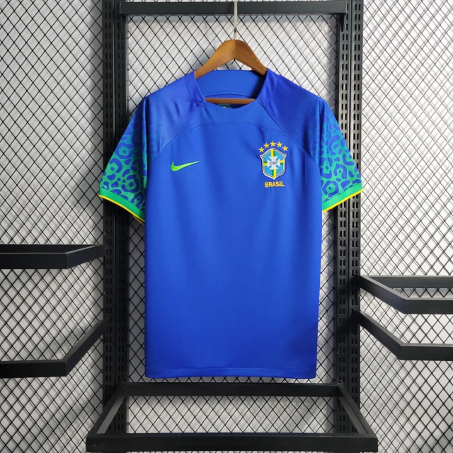Camisa Brasil Away 22/23 s/n° Torcedor Nike Masculina - Azul
