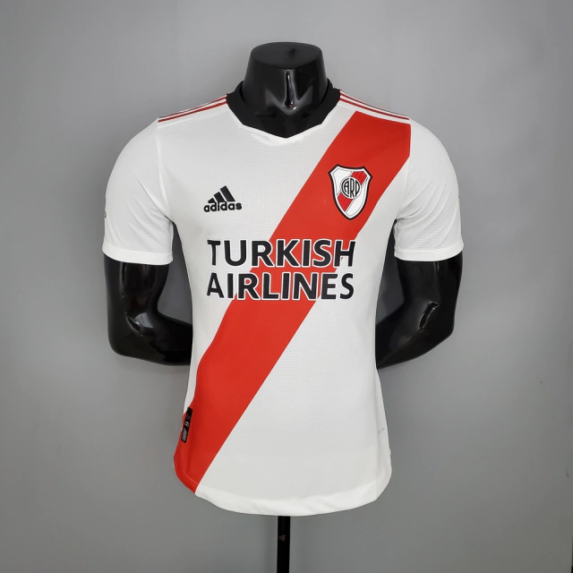 Camisa River Plate Home 21/22 s/n° Player Version Adidas Masculina -  Branco+Vermelho