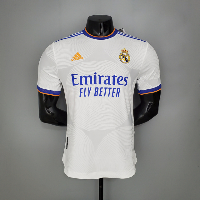 Camisa Real Madrid Home 21/22 s/n° Player Version Adidas Masculina - Branco
