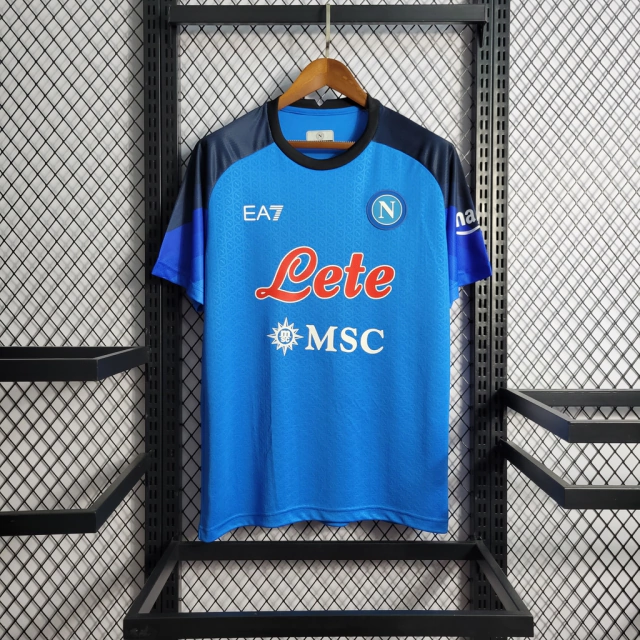 Camisa Napoli Home 22/23 s/n° Torcedor Masculina - Azul