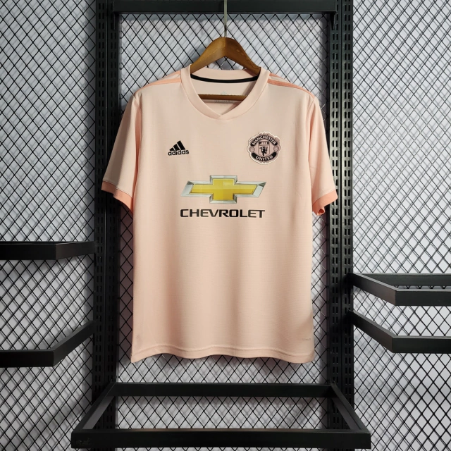 Camisa Retrô Manchester United Away 18/19 Adidas - Rosa