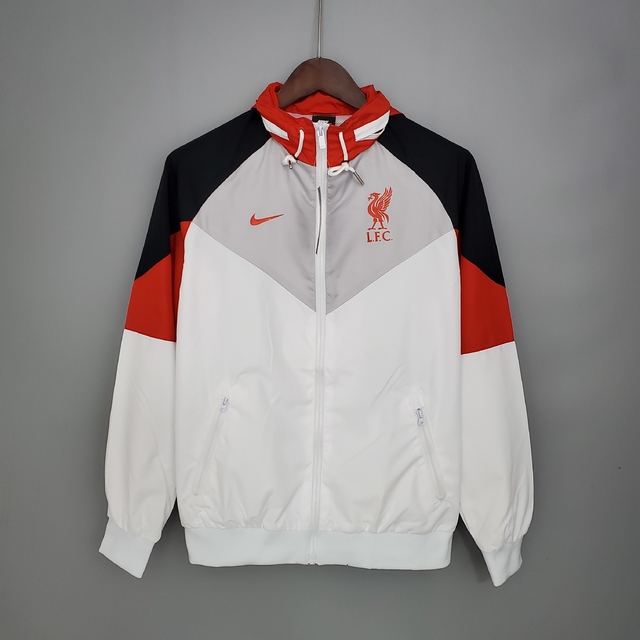 Corta-vento Liverpool Nike - Branco+Vermelho+Preto