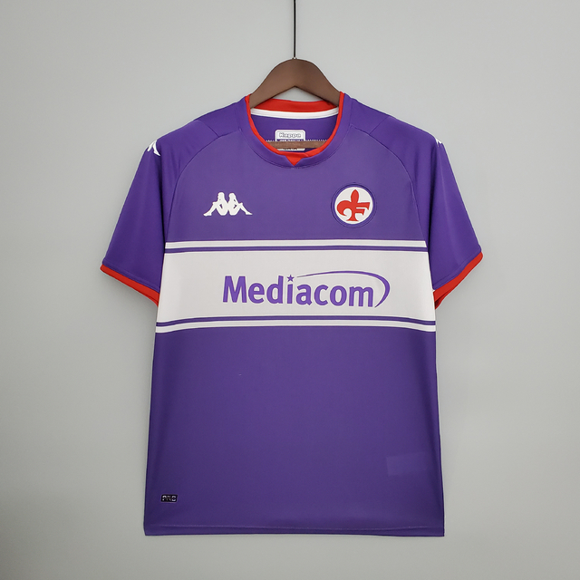 Camisa Fiorentina Home 21/22 s/n° Torcedor Kappa Masculina - Roxa