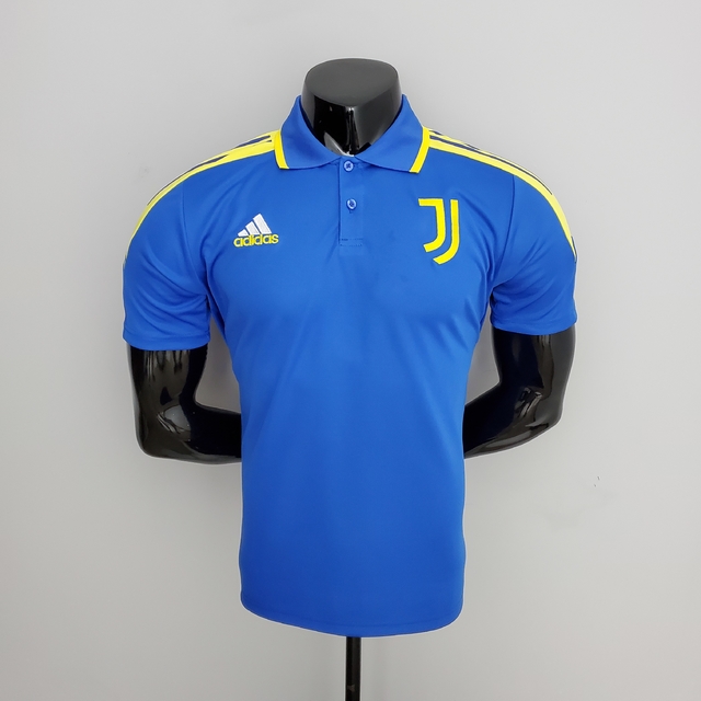 Camisa Polo Juventus 21/22 Training Kit Adidas - Azul