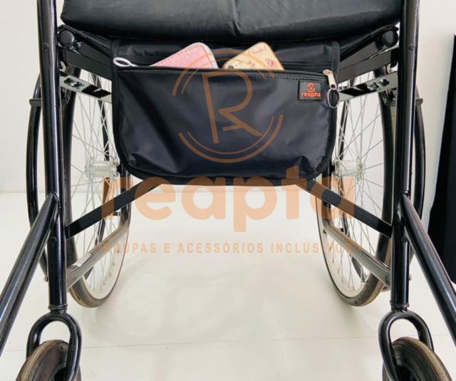 Bolsa para cadeira de rodas com velcro