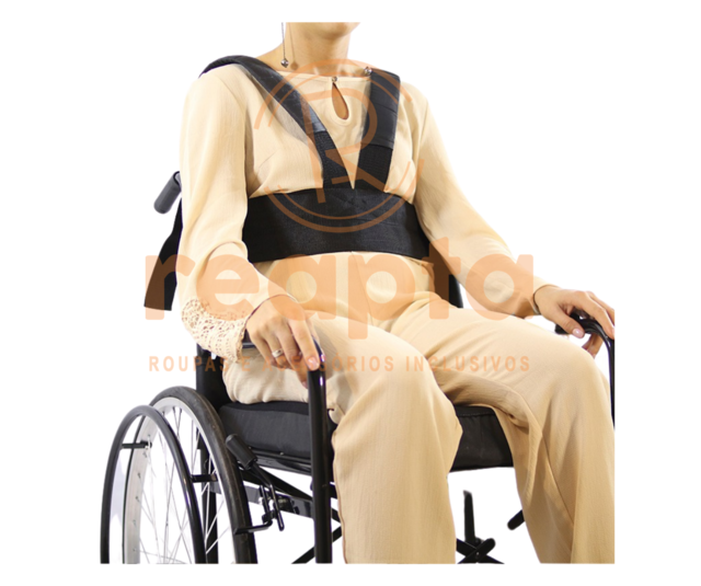 Cinto peitoral em V - Cinto de segurança para cadeira de rodas