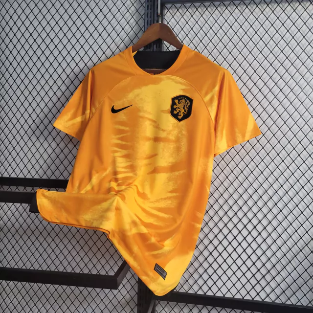 Camisa do uniforme titular da Seleção da Holanda 2022