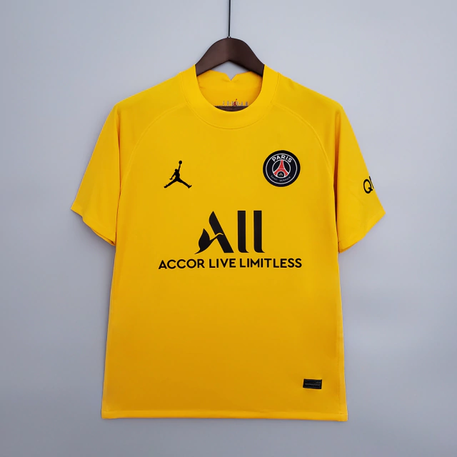 Camisa Nike PSG - Goleiro Amarela 2021/22