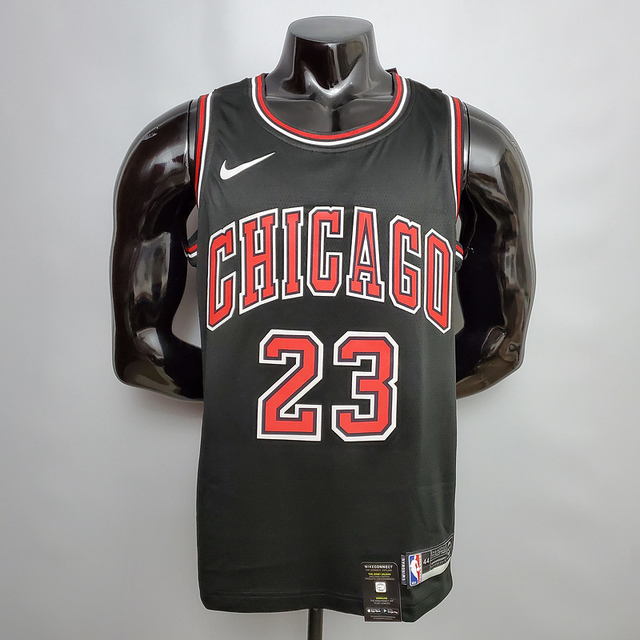 Regata NBA Chicago Bulls Preta- Michael Jordan #23