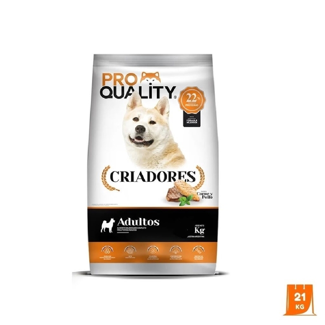 Alimento Pro Quality Criadores Perro Adulto raza Mediana y Grande