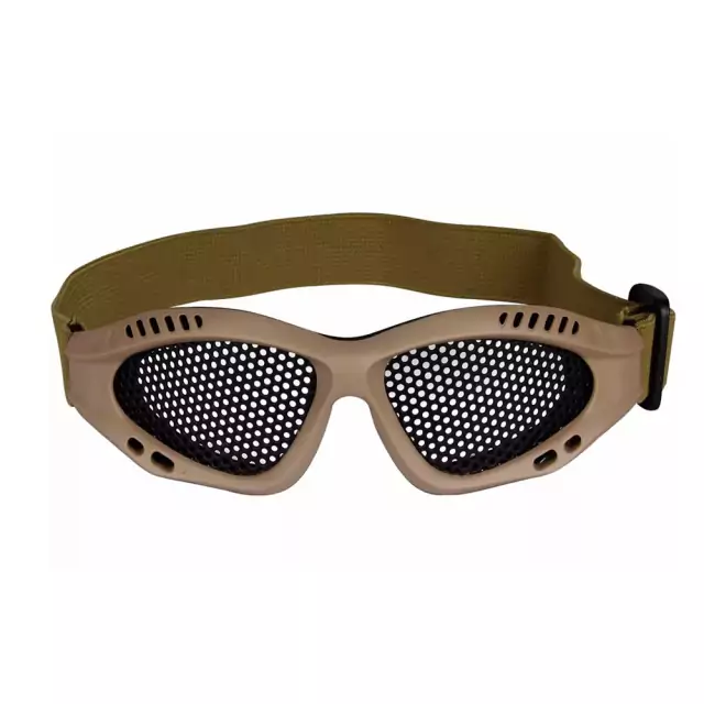 Óculos de Proteção de Tela para Airsoft - Tan