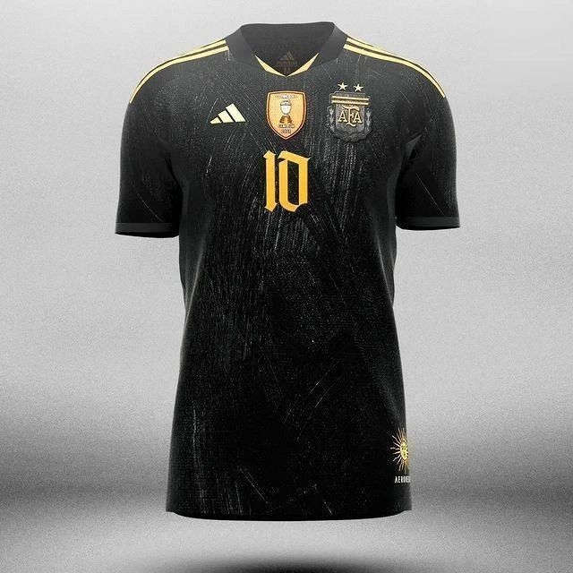 Camisa Argentina Edição Especial Black Gold 22/23 - Jogador