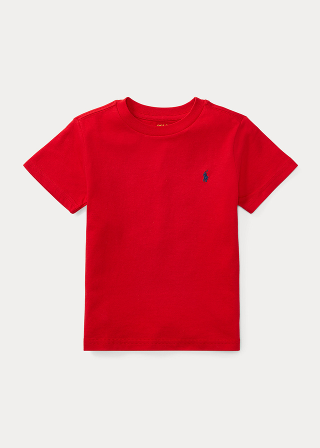 Camiseta básica Polo Ralph Lauren vermelha