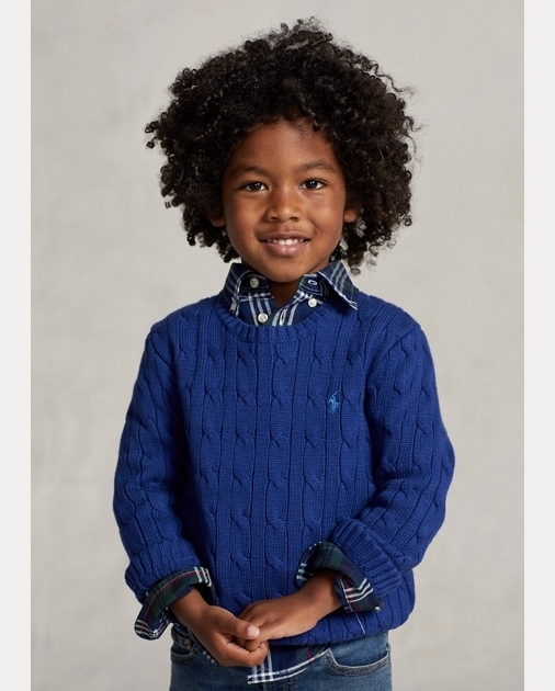 Sueter Polo Ralph Lauren Azul Kids - Babyimports