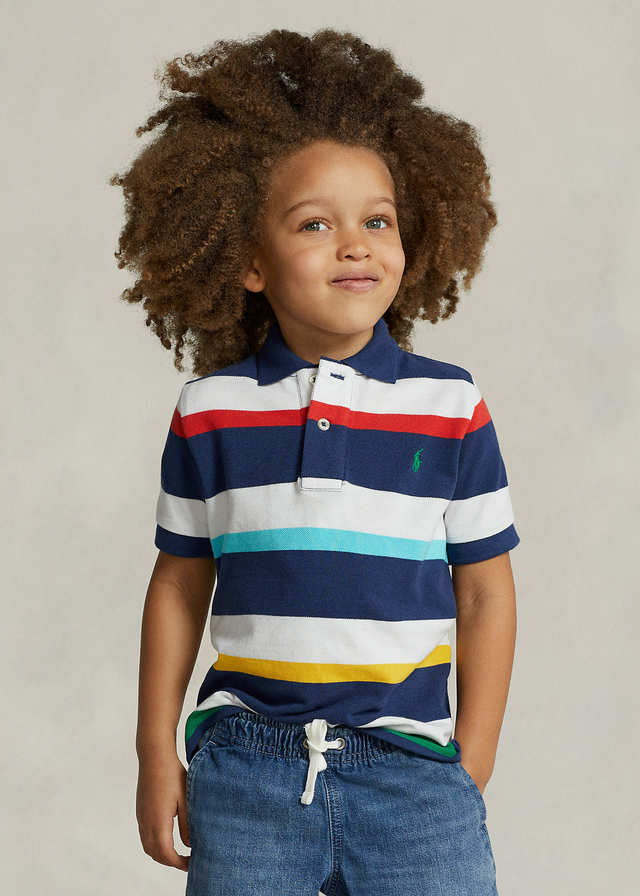Camisa Polo Ralph Lauren Listrada colorida Kids