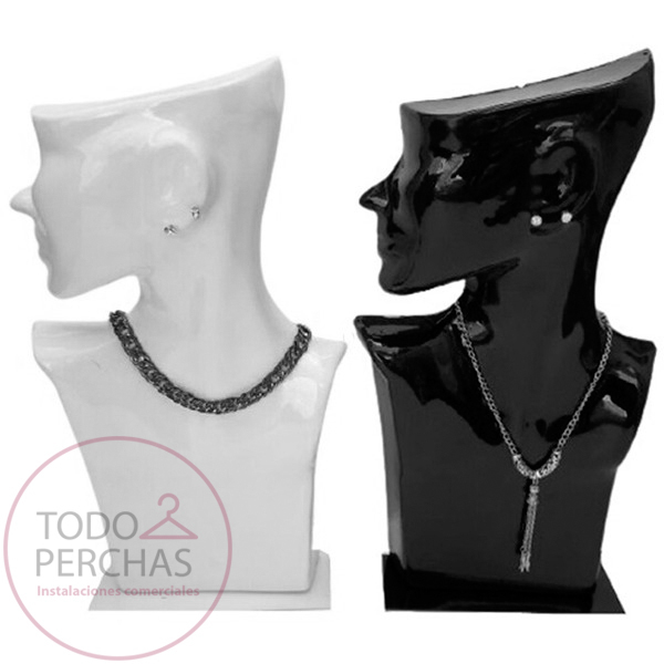 Busto Torso Exhibidor Collares y Aros - TODOPERCHAS