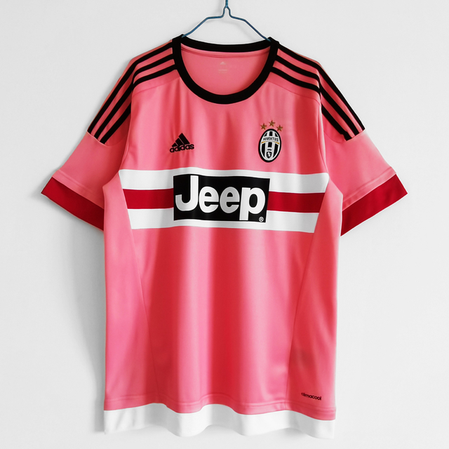 Camisa Juventus Retrô 15/16 Torcedor Adidas Masculina - Rosa