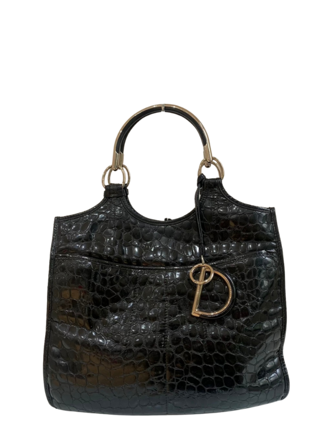 dior black shoulder bolsa