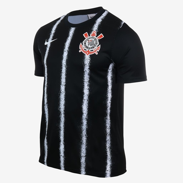 Camisa Corinthians Nike 2021-22 Masculino Torcedor - Preto