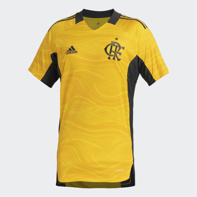 Camisa 1 Goleiro Flamengo 2021-2022 Adidas Masculino - Amarelo