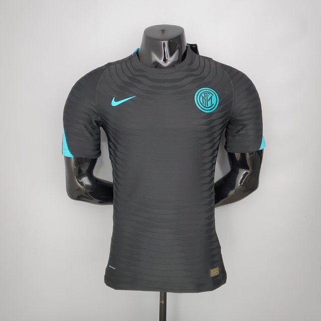Camisa Treino Inter de Milão 2021/2022 Preta Jogador Nike Masculina