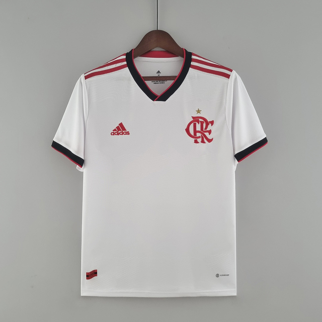 Camisa Flamengo Away 22/23 s/nº Torcedor Adidas Masculina - Branco