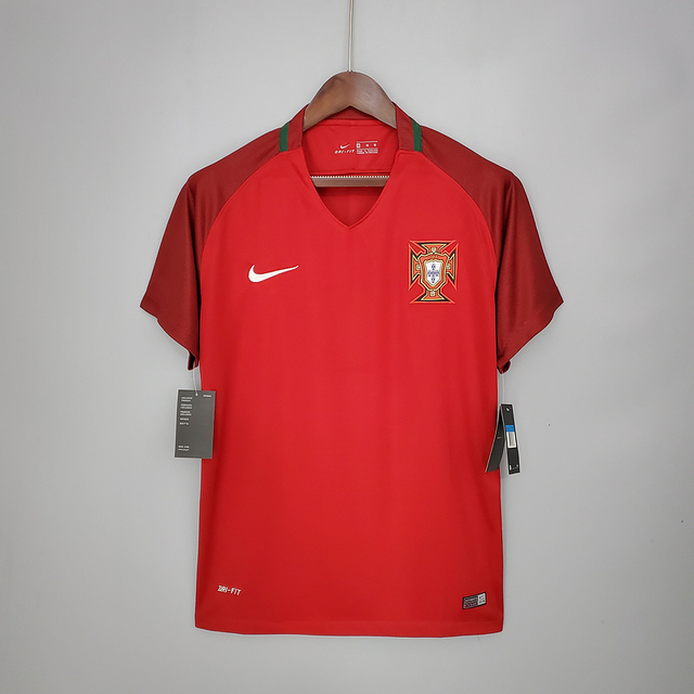 Camisa Retrô Portugal Home 2016 s/nº Torcedor Nike Masculina - Vermelho