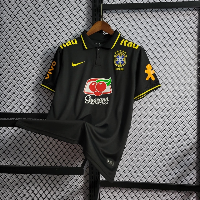 Camisa Polo da Seleção Brasileira | Nike Masculina (Versão Torcedor) - Preta