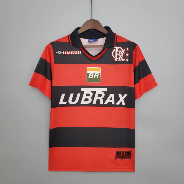 Camisa Flamengo 1999 Torcedor Umbro Masculina - Vermelho e Preto