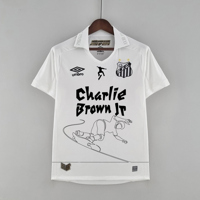 Camisa Santos 2022 I Edição Especial Charlie Brown Jr Umbro Branca