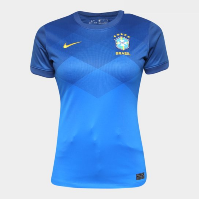 Camisa Brasil Feminina Azul 20/21 Nike Torcedor
