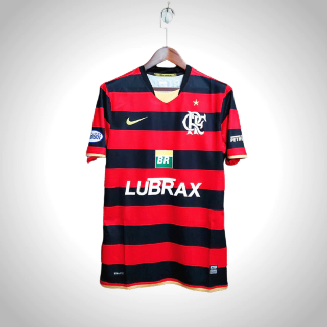 Camisa Flamengo 2008 Torcedor Nike Masculina - Vermelho e Preto