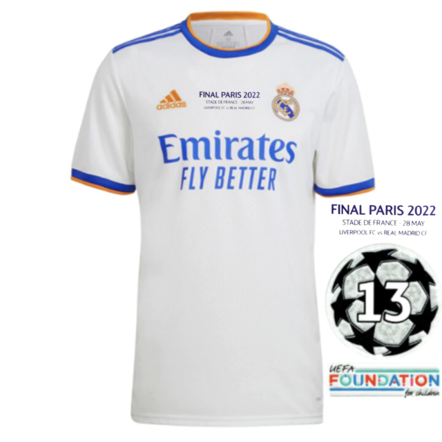 Camisa Real Madrid Edição da Final da Champions League 21/22 Torcedo