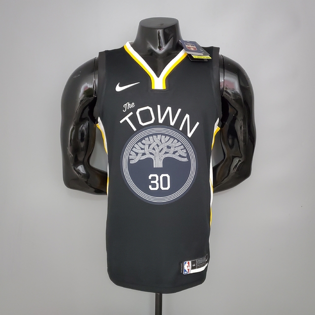 Camiseta NBA Golden State Warriors SWINGMAN #30 Curry - Preta