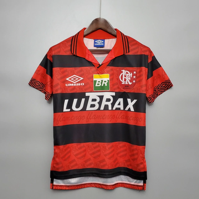 Camisa Flamengo 1995 Torcedor Umbro Masculina - Vermelho e Preto