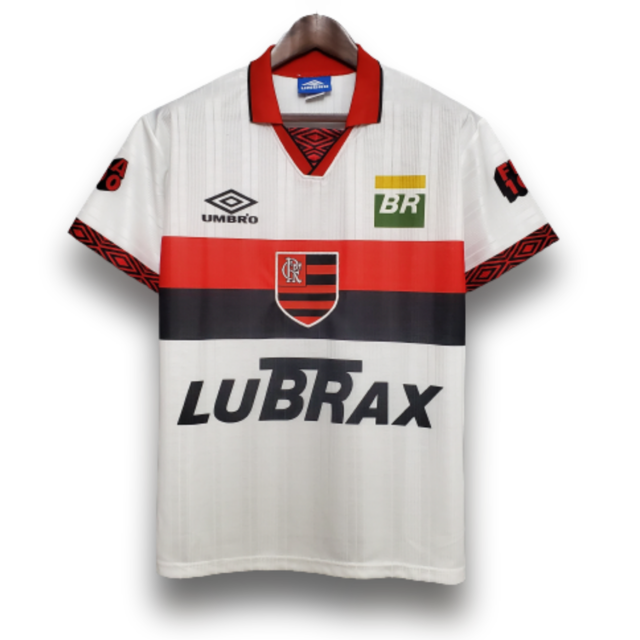 Camisa Flamengo II - 1995 - Torcedor - Masculino (Retro) - Branca