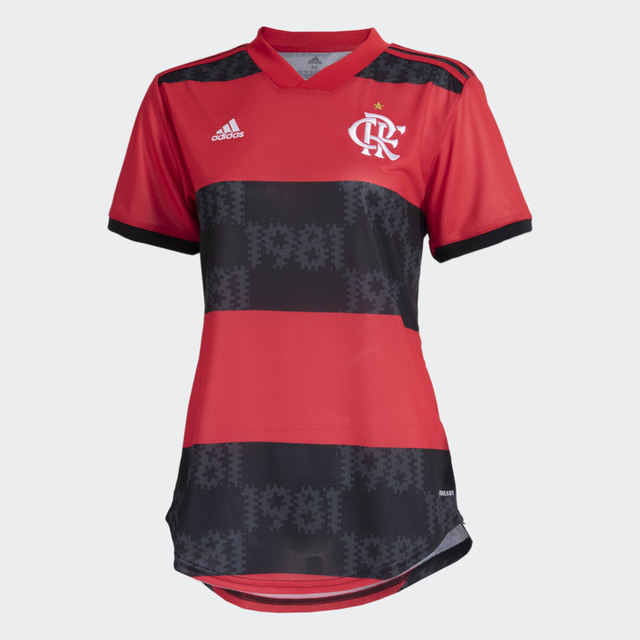 Camisa Flamengo I 21/22 - Feminina Torcedor - Vermelho/Preto