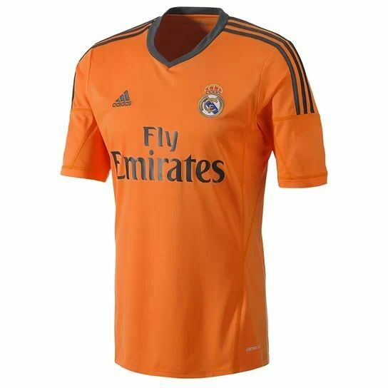 Camisa Real Madrid III - 2013/14 - Masculino (Retro) - Laranja