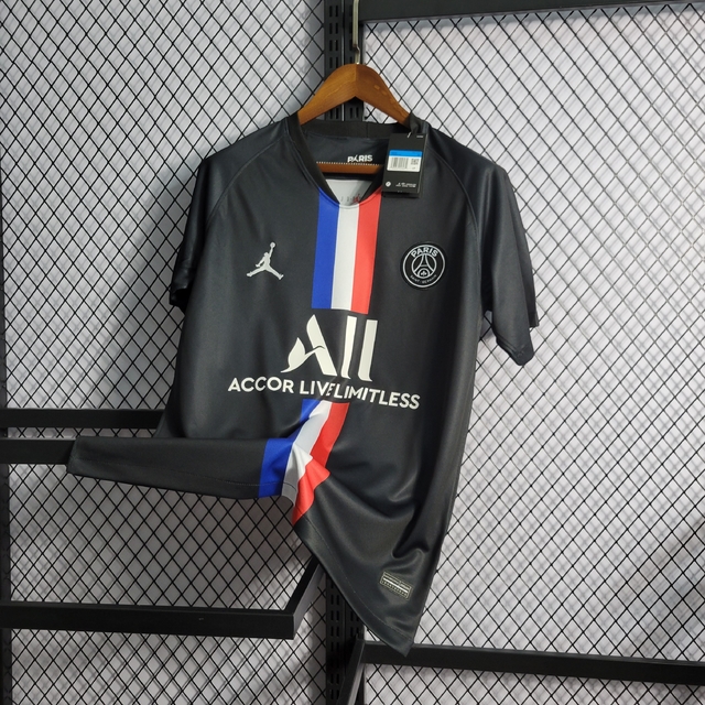 Camisa Paris Saint-Germain Jordan Third 19/20 Torcedor Nike Masculina -  Preto